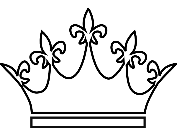 crowns clipart line art