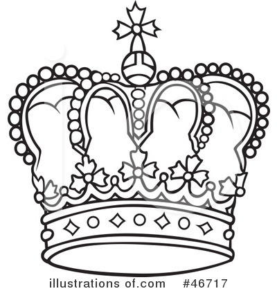crowns clipart monochrome