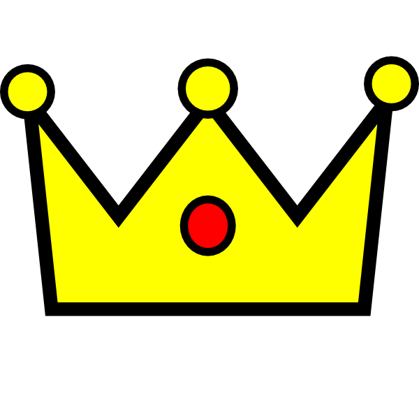 number 3 clipart crown