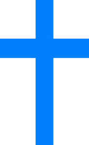 crucifix clipart blue