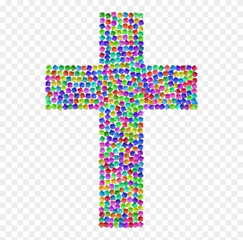 crucifix clipart colorful cross