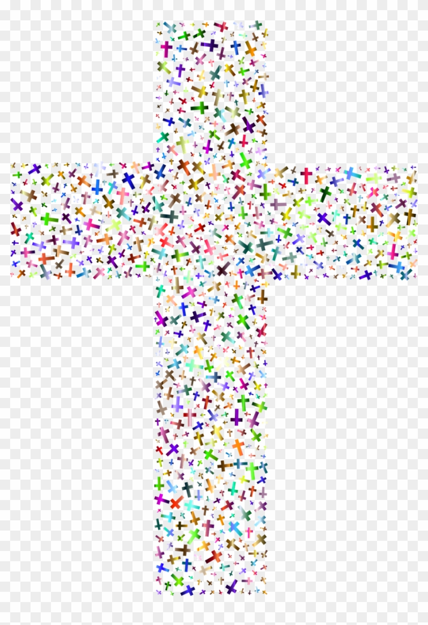 crucifix clipart colorful cross