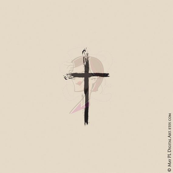 crucifix clipart elegant cross