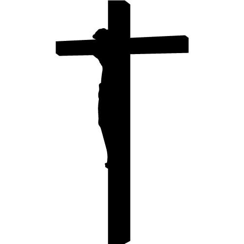 crucifix clipart silhouette