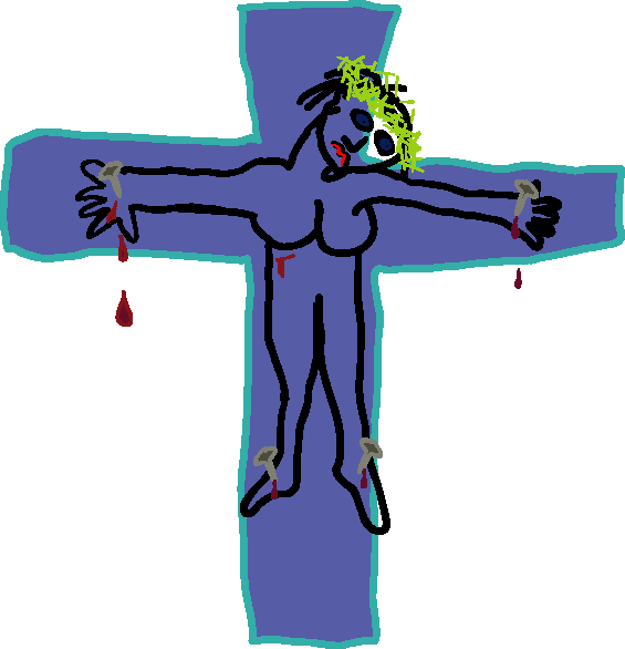Crucifix thick cross