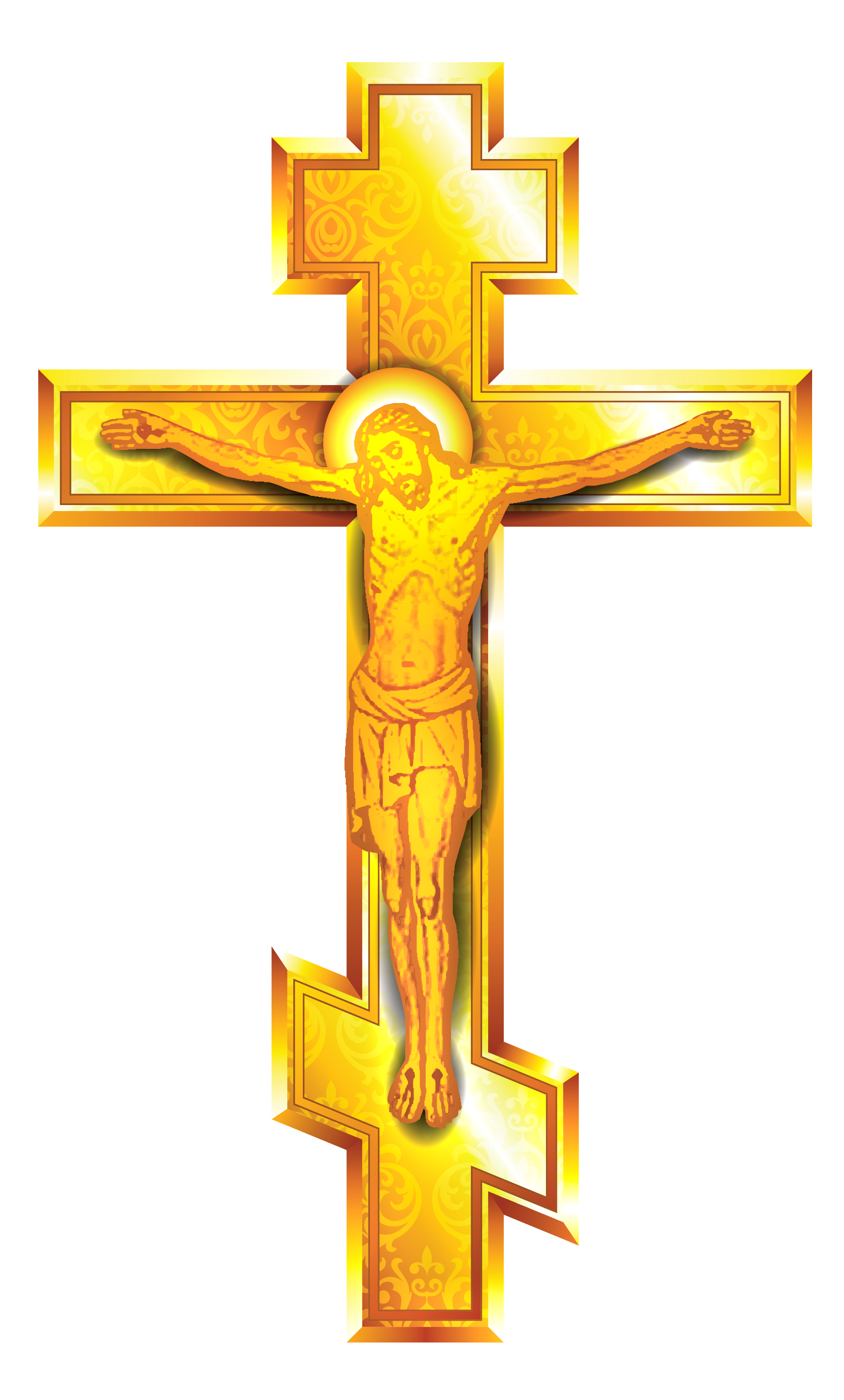 Clip art gold png. Crucifix clipart thin cross
