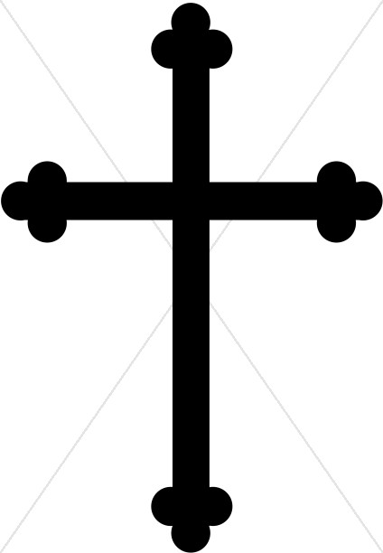 crucifix clipart trinity cross