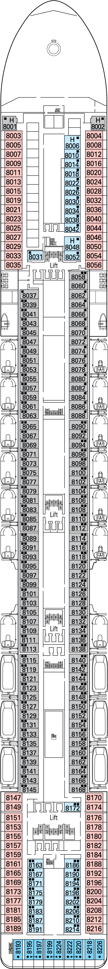 Msc magnifica deck plans. Cruise clipart boarding pass