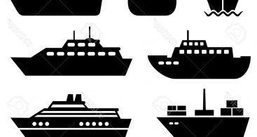 cruise clipart silhouette