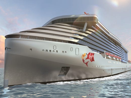 Virgin voyages first ship. Cruise clipart steamer boat