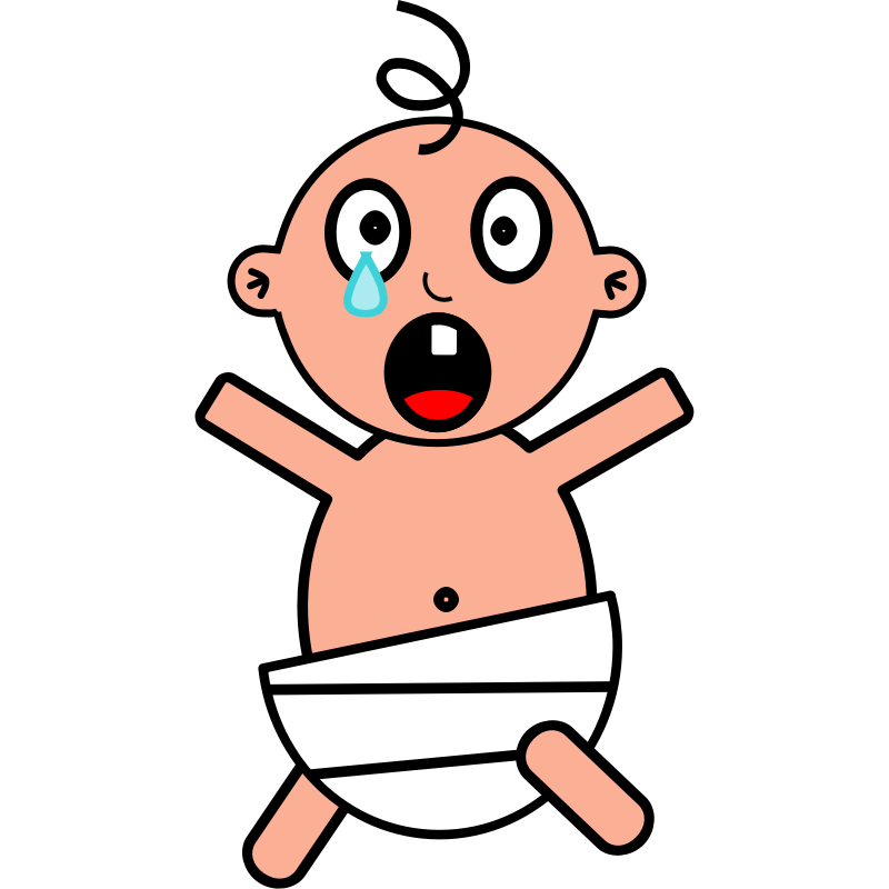 cry clipart big baby