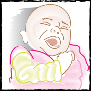 cry clipart colic
