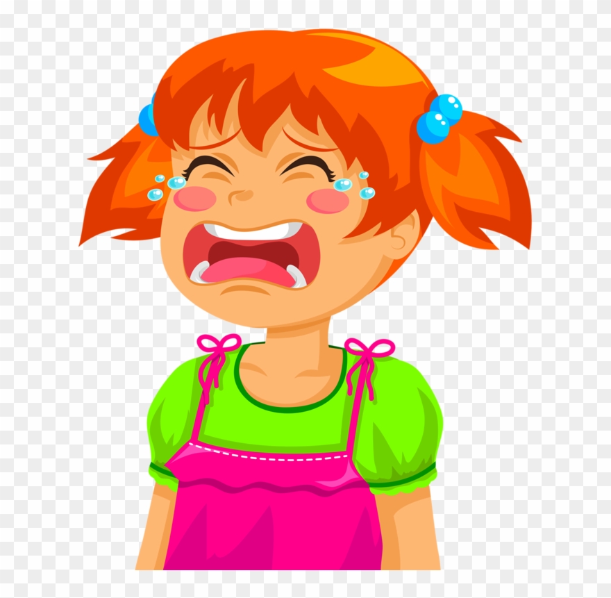 cry clipart hurt girl