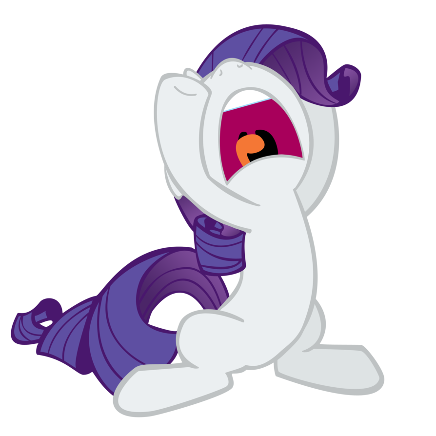 Rarity screaming by ajdispirito. crying clipart screamed clipart, transpare...