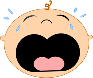 cry clipart unhappy baby
