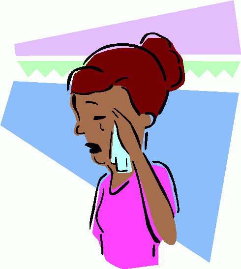 crying clipart sad woman