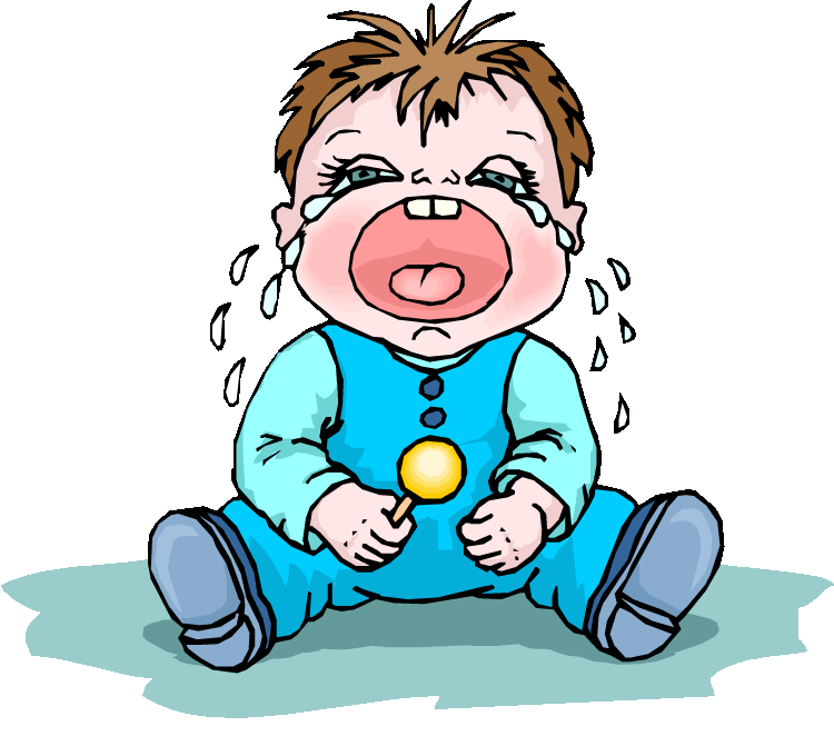 crying clipart wailed