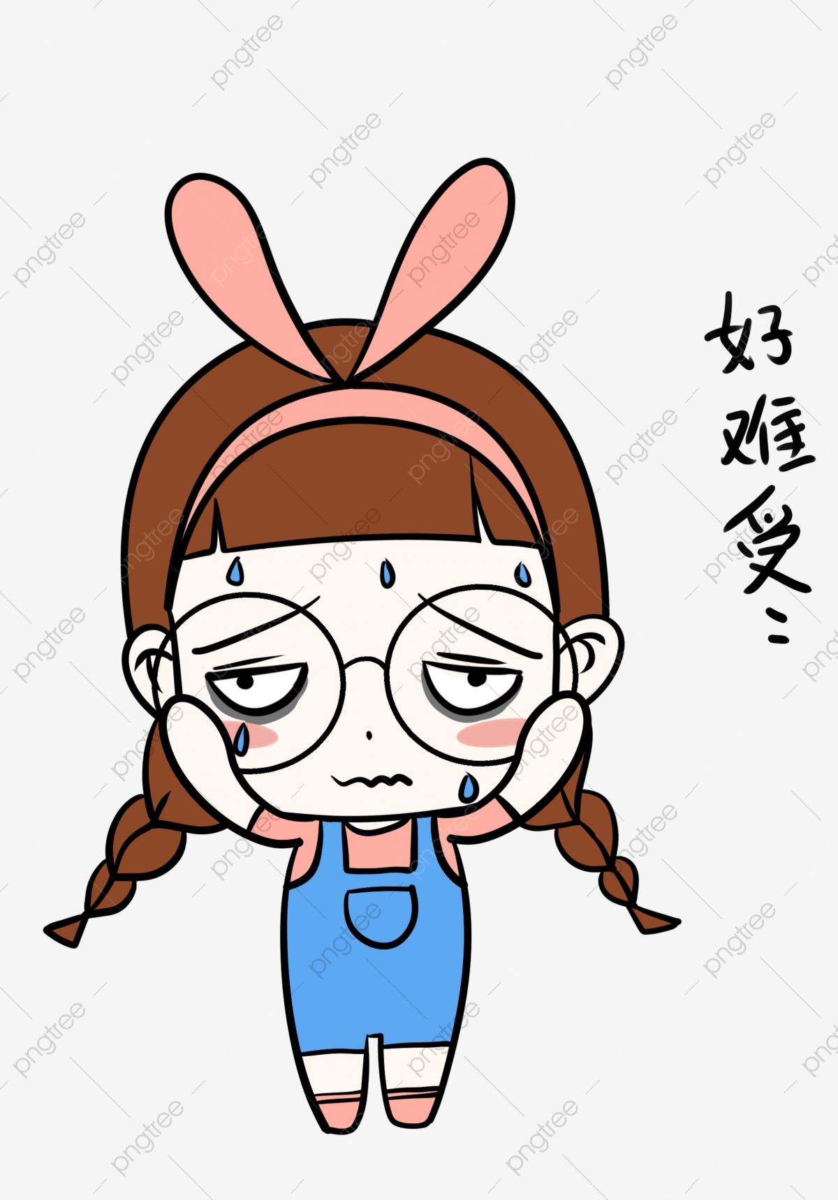 Crying clipart sad little girl. The anxiety png 