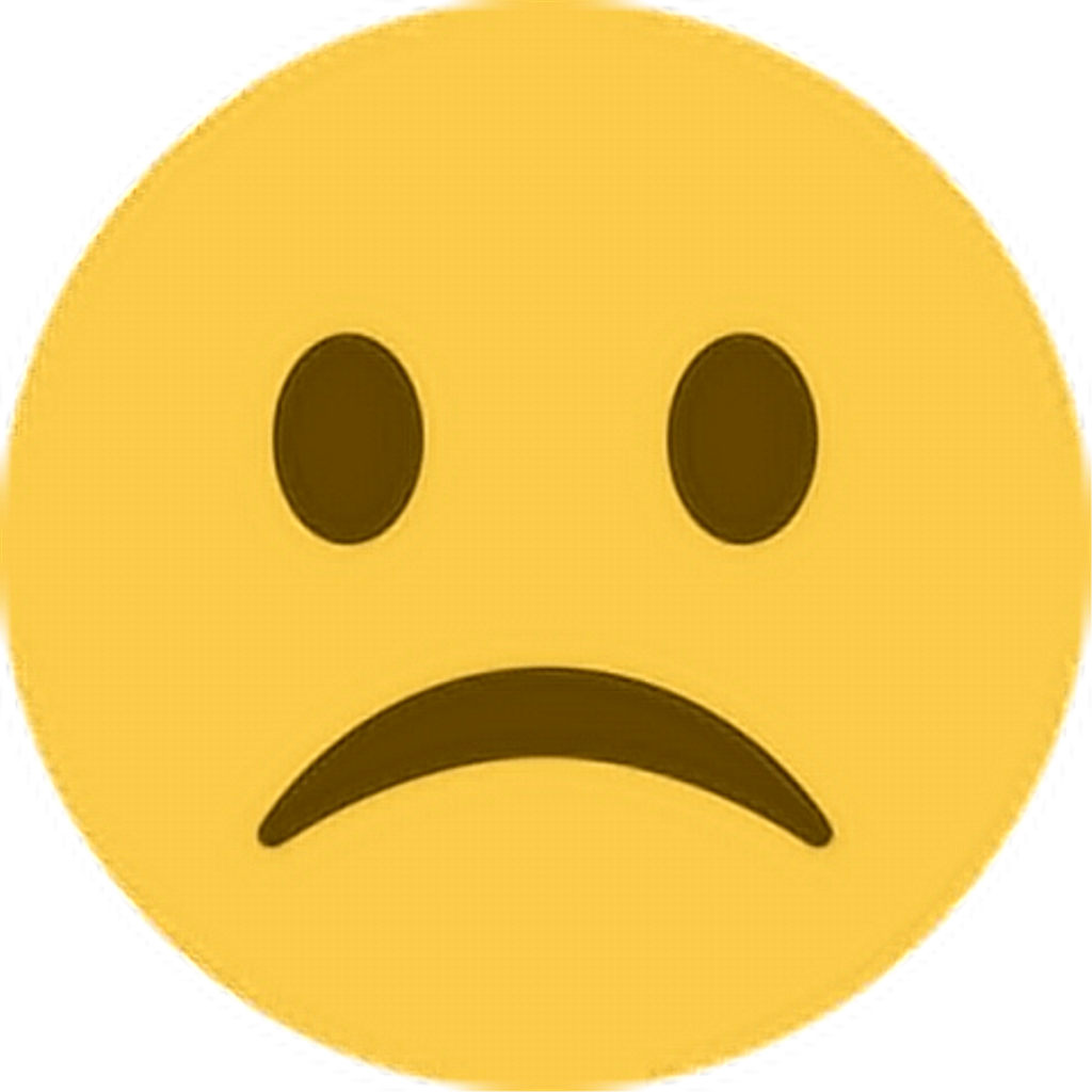emoji clipart sadness