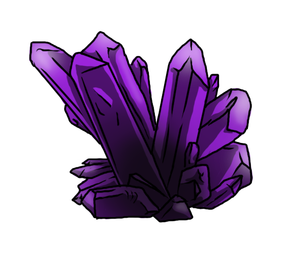 Crystal clipart amethyst crystal. Cluster by primalinstincts on