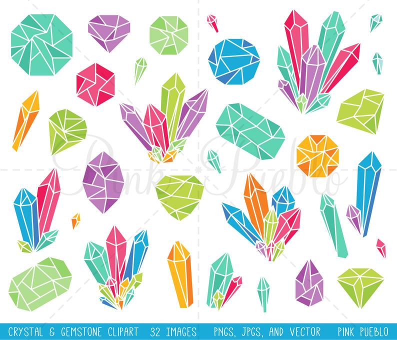 Bright gemstone gem commercial. Crystal clipart clip art