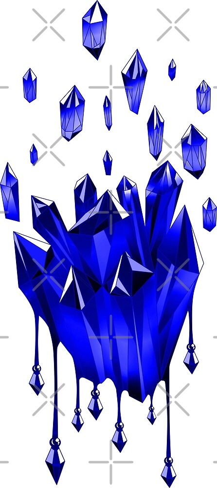 crystal clipart cobalt