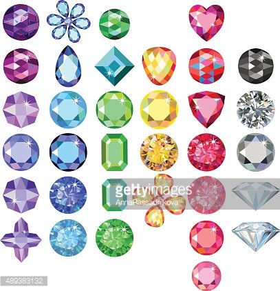 crystal clipart colorful gem