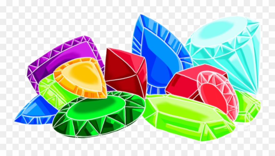Crystal clipart colorful gem. Gemstone pile of gems