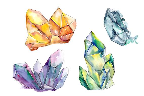 crystal clipart geometric