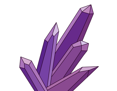 crystal clipart purple crystal