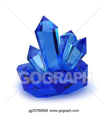 Stock illustration stones drawing. Crystal clipart real crystal
