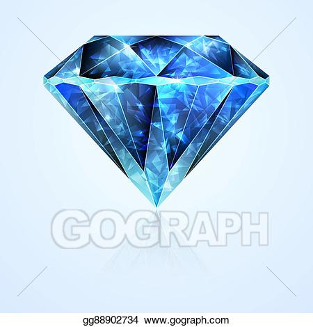 crystal clipart saphire