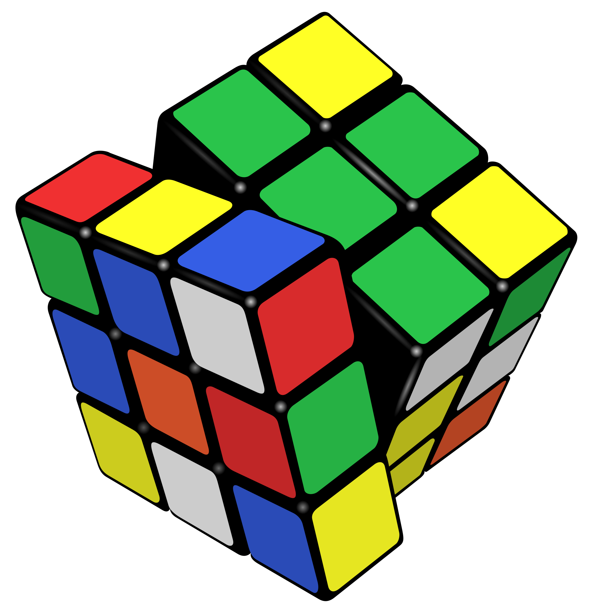cube clipart 80s party