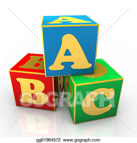 cube clipart abc box