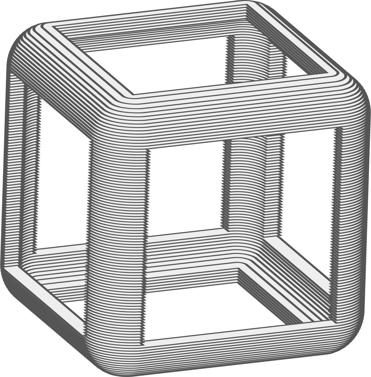 Hollow big image png. Cube clipart animated