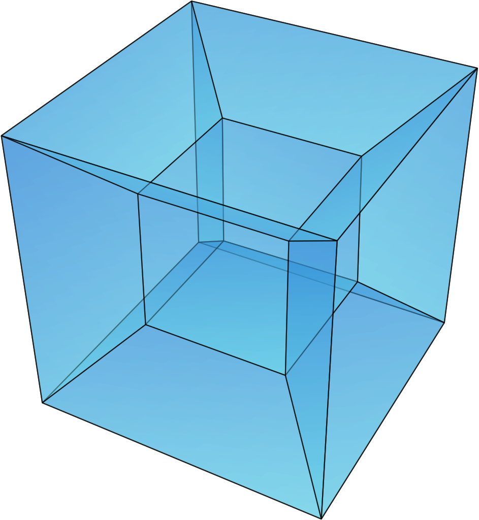 one clipart unit cube