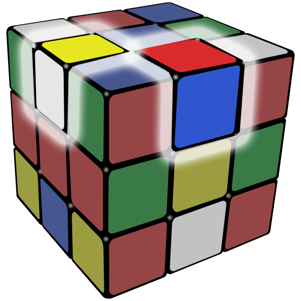 Cube colorful cube