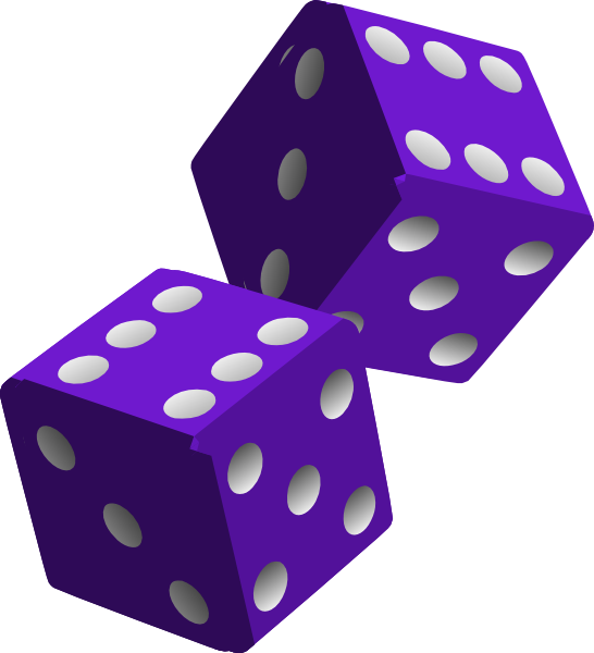 Dice coloured dice