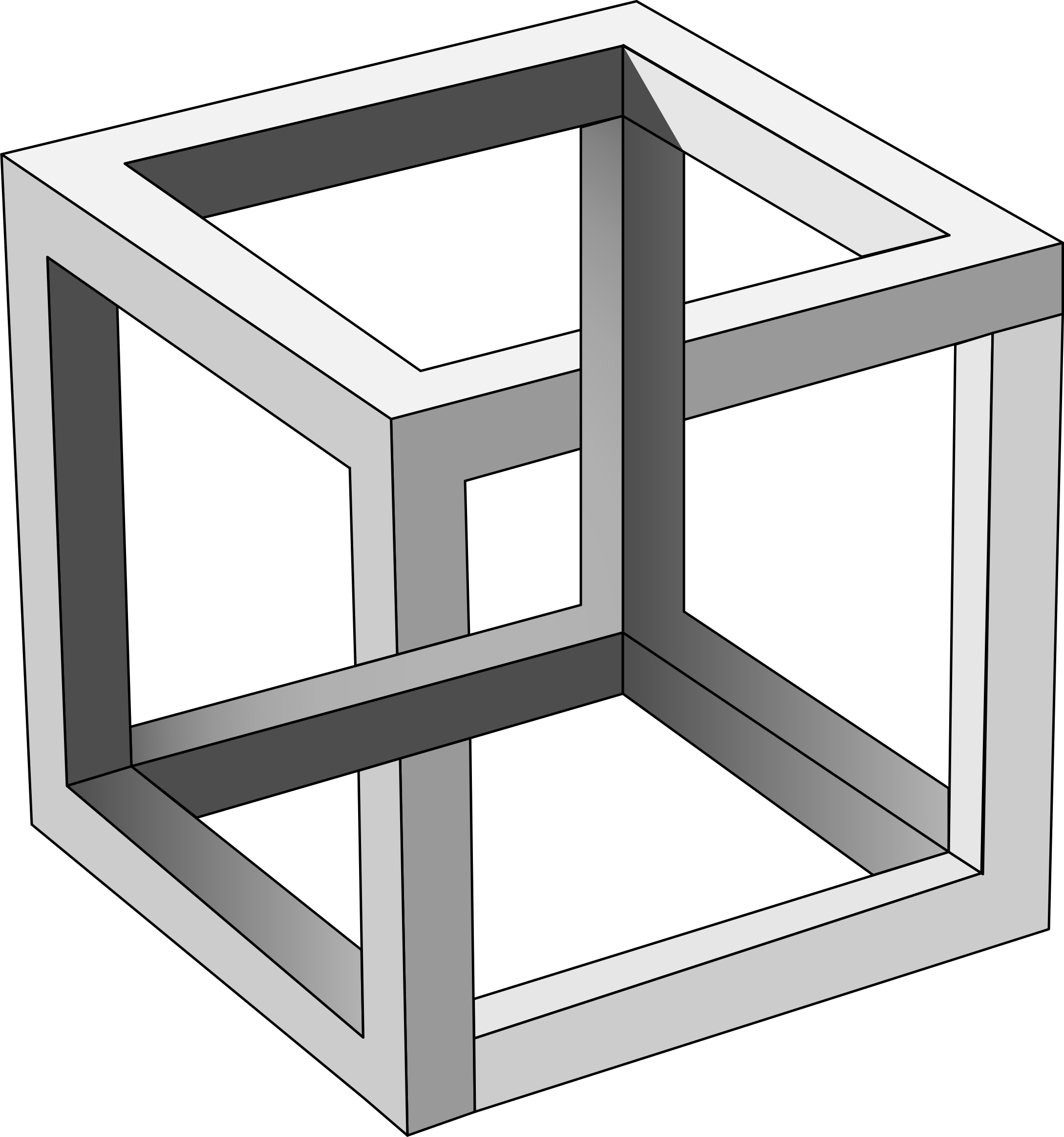 cube clipart gray