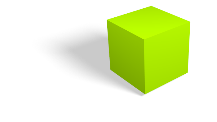cube clipart green