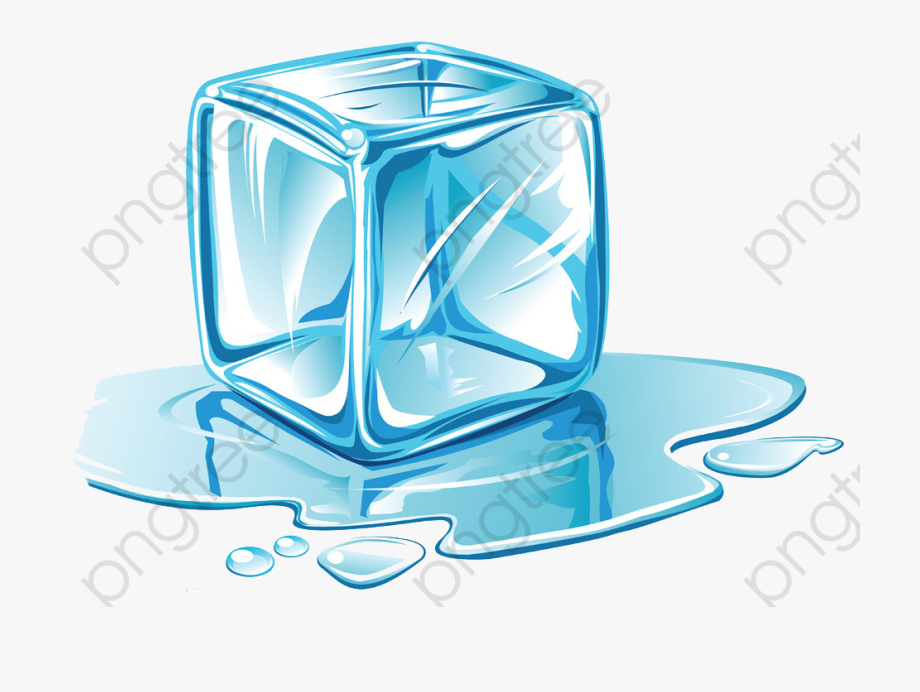 Cube clipart iceblock. Ice block melting cartoon