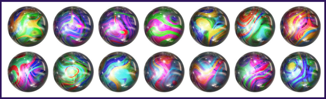 cube clipart marbles