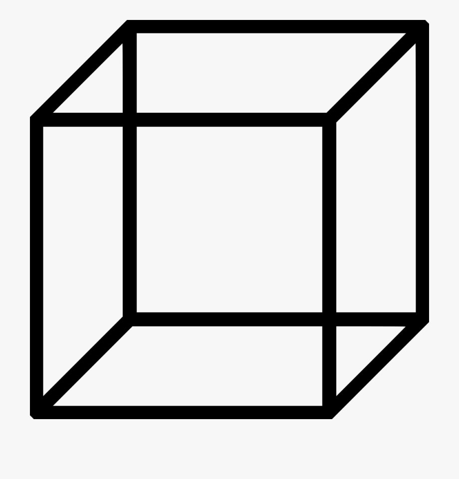 cube clipart outline