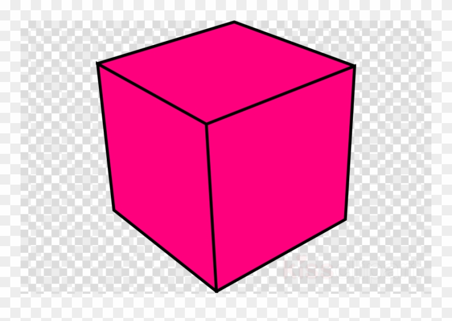 cube clipart pink