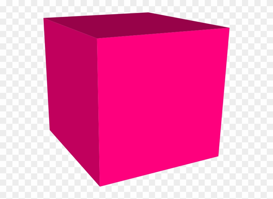 cube clipart pink