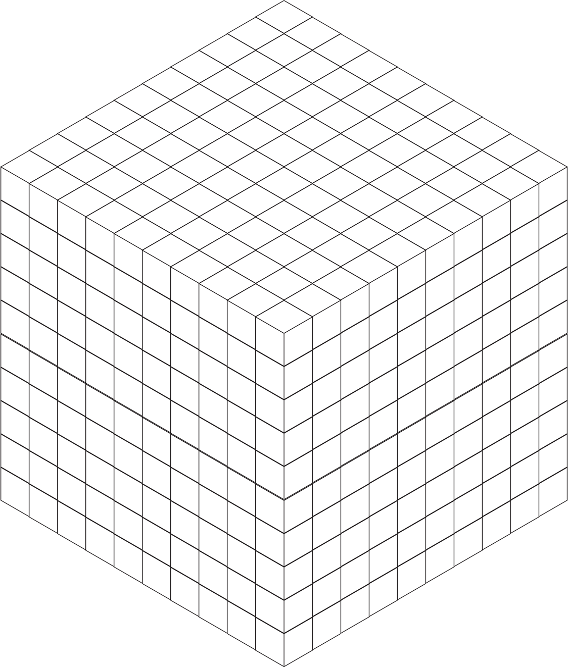 cube clipart place value