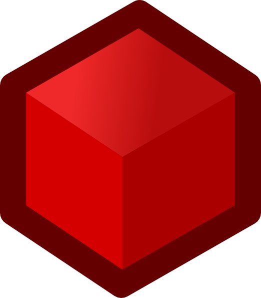 Clip art at clker. Cube clipart red cube
