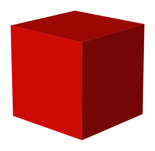  d rendering png. Cube clipart red cube