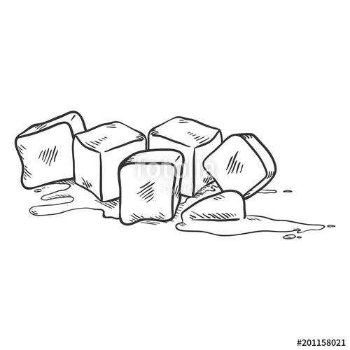 cube clipart sketches
