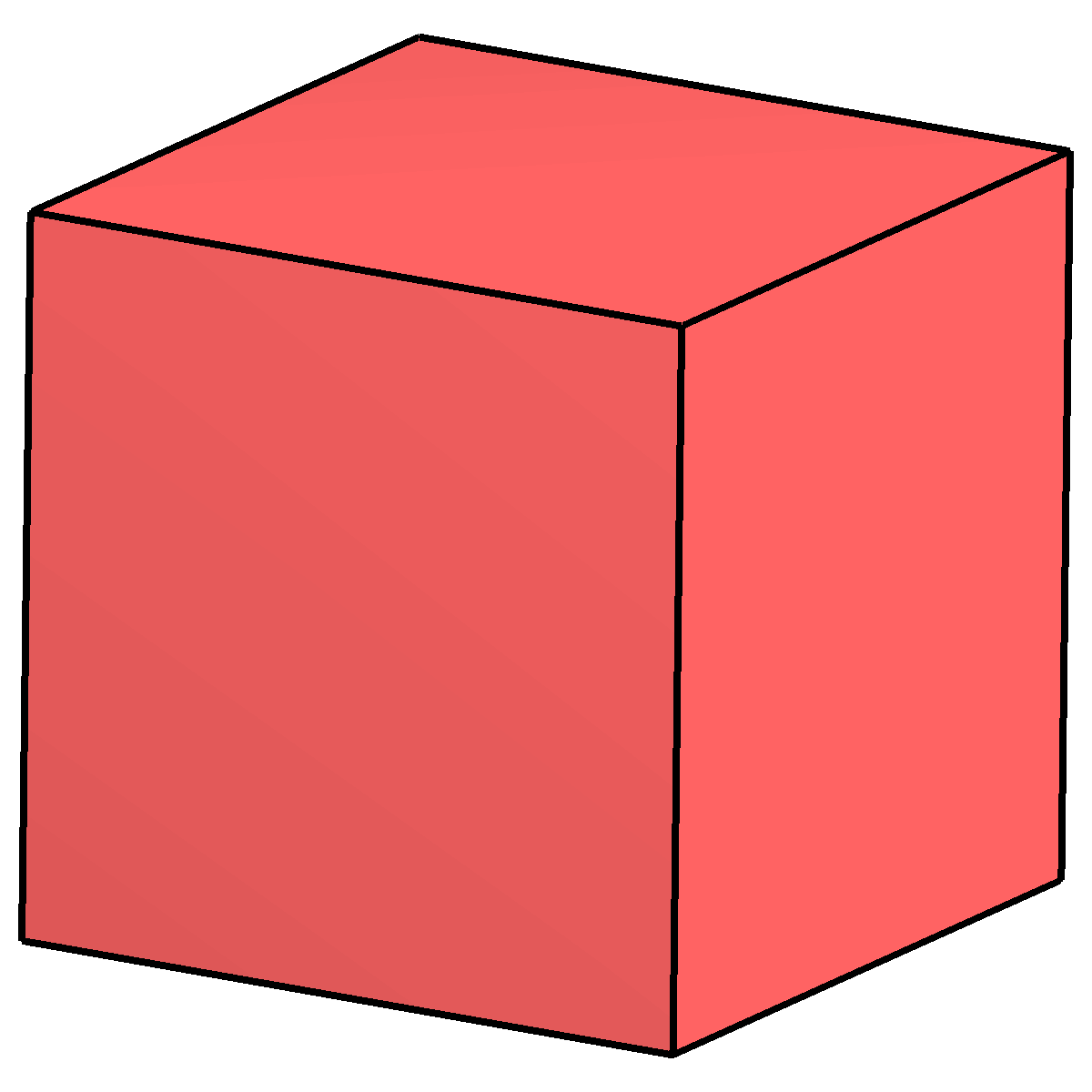 cube clipart solid